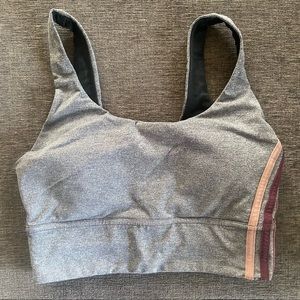 Lululemon Sports Bra sz 4 grey EUC